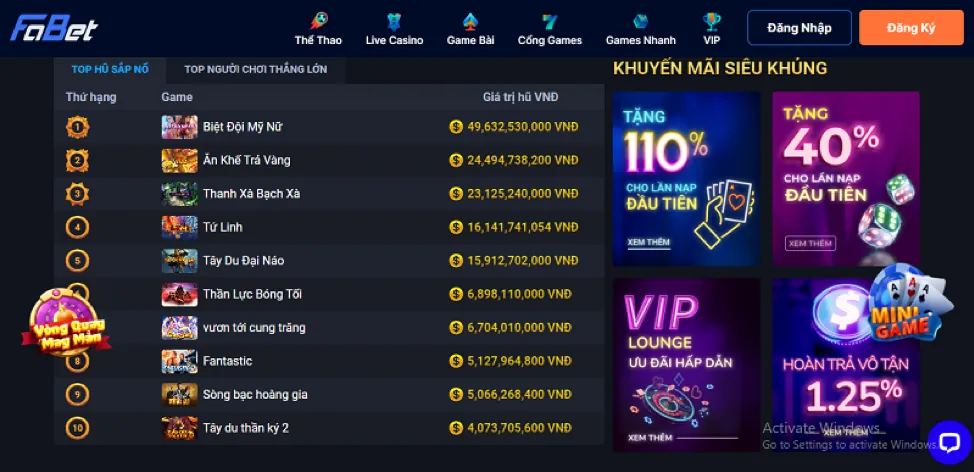 Đa dạng trò chơi J7BET